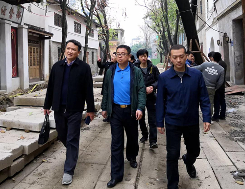 开发利用工作,台江区政府副区长郭挺陪同调研