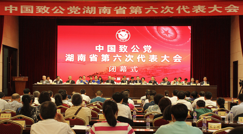 中国致公党湖南省第六次代表大会闭幕 胡旭晟当选主任委员