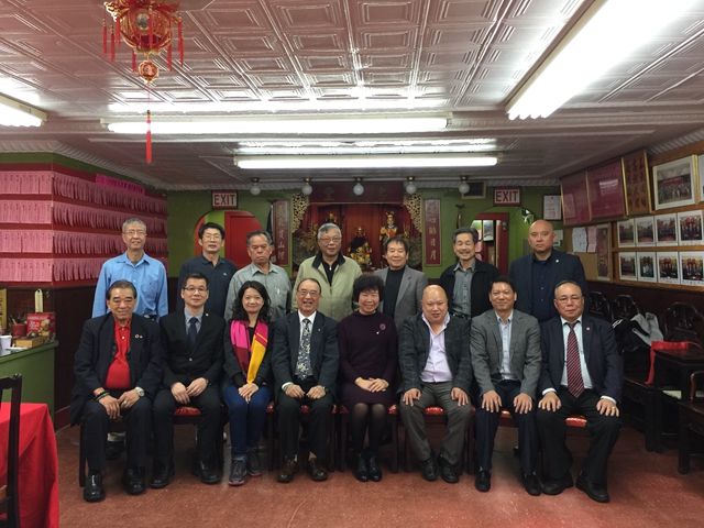 拜访美国洪门致公总堂