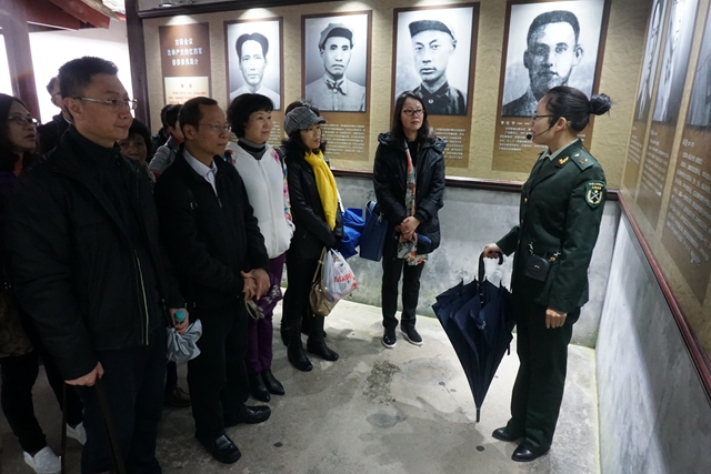 古田会议会址现场教学场景。 古田会议会址现场教学场景。